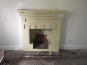 Brick Fire Place Resurfacing Soda Blasting - Brick Work Cleaning